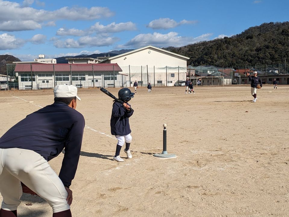 柳井高校野球部と徳地少年野球の子どもたちとの交流会へ行ってきまし