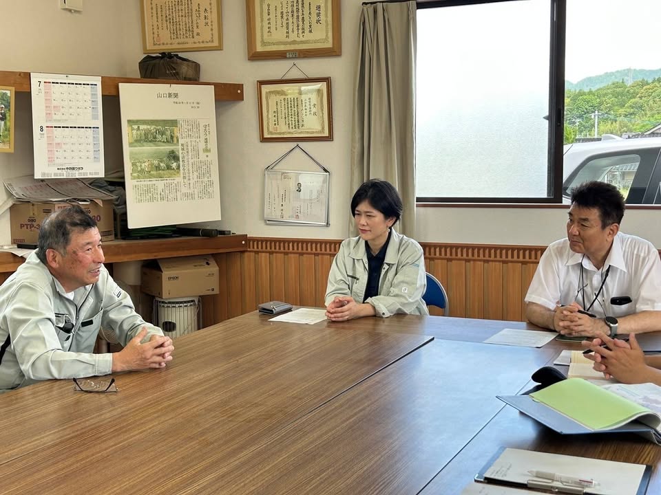 日積地域にある
「農事組合法人あいさいの里」を訪問

米の生産者