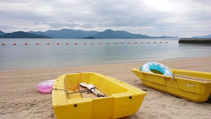 有近まちこです。

柳井市の海水浴場
「サザンセト　伊保庄マリン