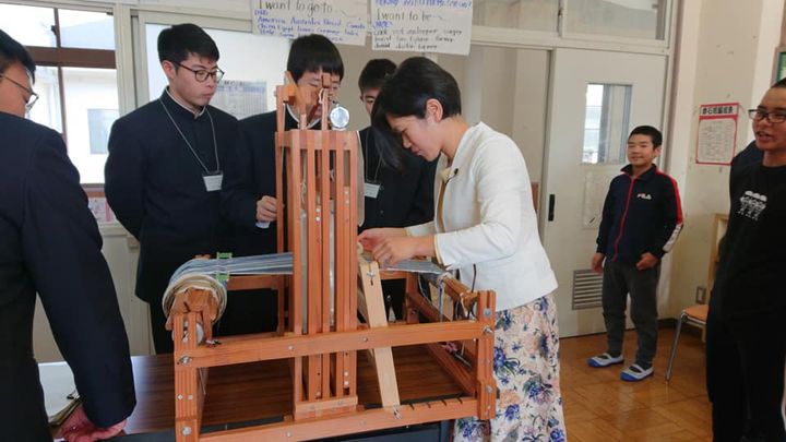 柳井商工など3高校の生徒さんが連携して、東京五輪に向けて、202