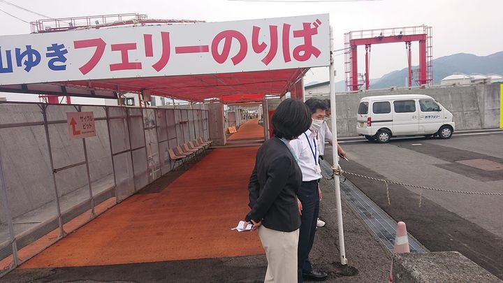 【海の玄関、柳井港。】

県が管理している、柳井港のフェリー乗り